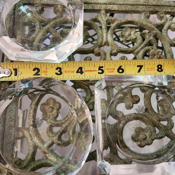 Set of 3 Handmade Crystal Candleholders - Picture 5 of 5